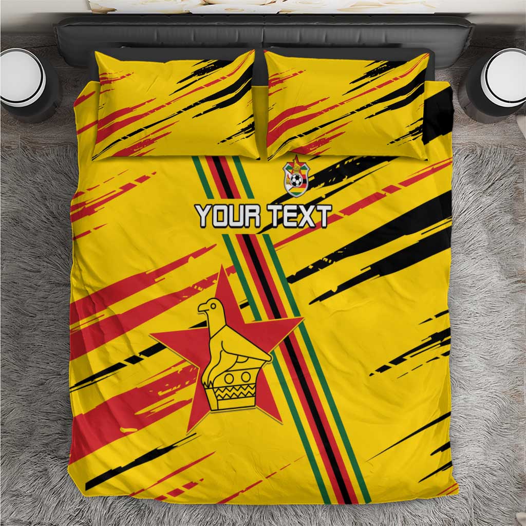 Custom Zimbabwe Football Bedding Set Grunge Style LT15