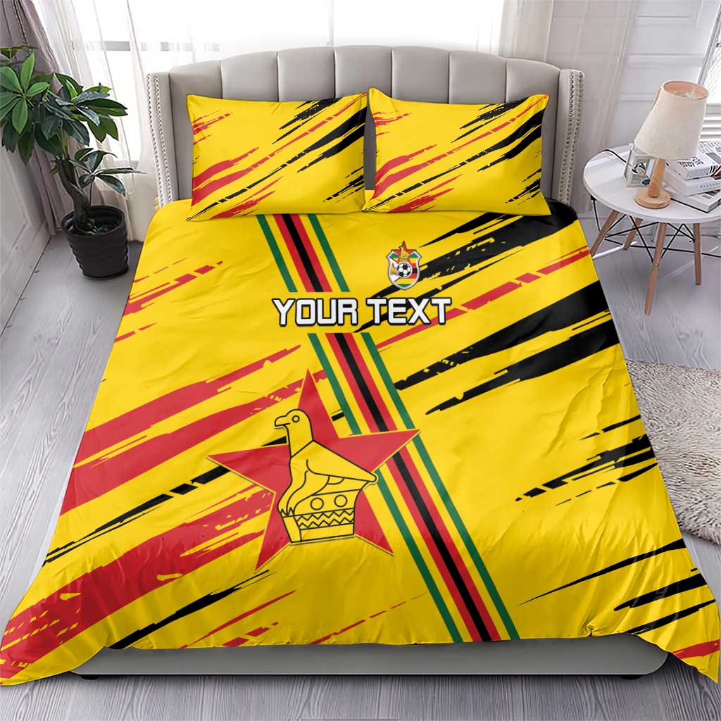Custom Zimbabwe Football Bedding Set Grunge Style LT15