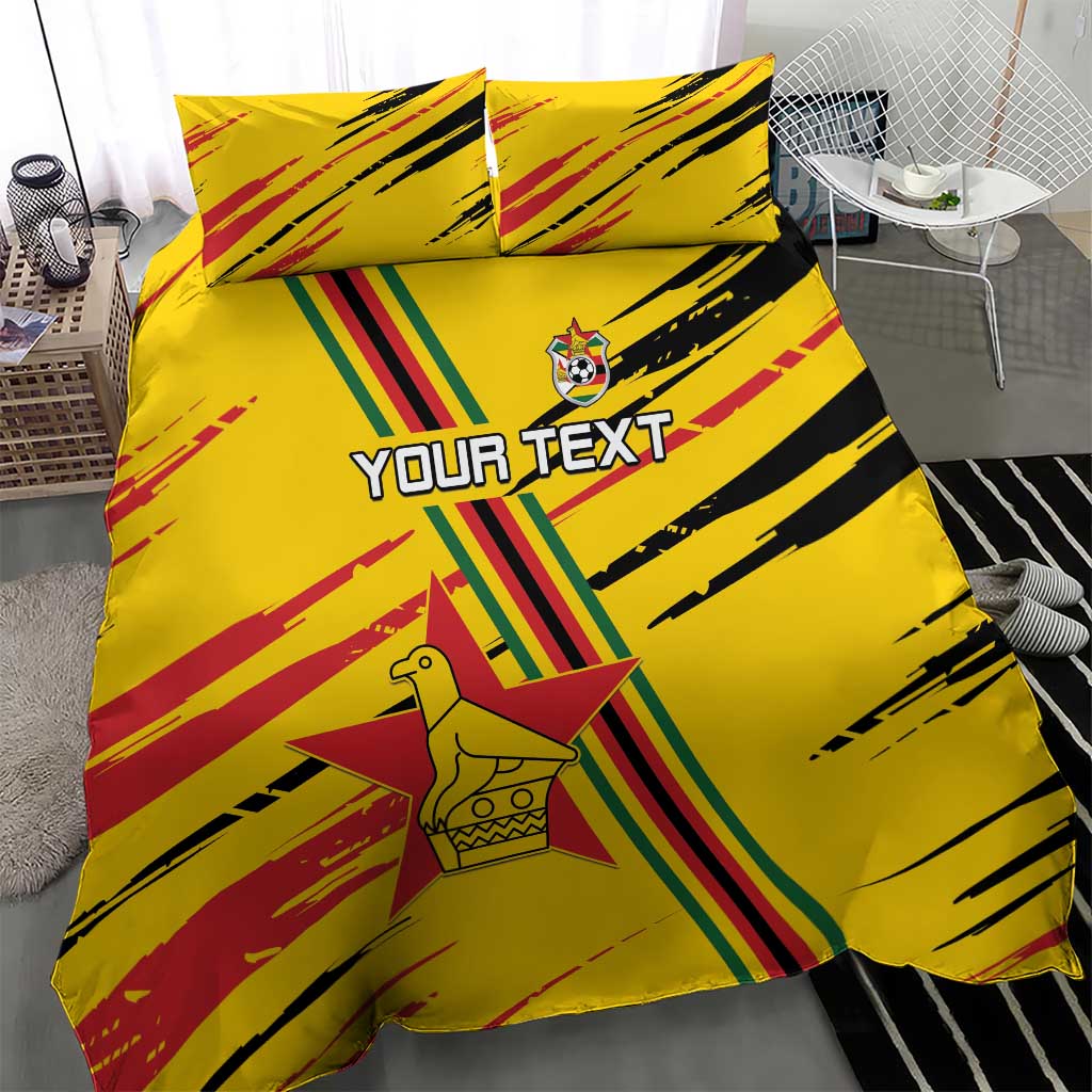 Custom Zimbabwe Football Bedding Set Grunge Style LT15