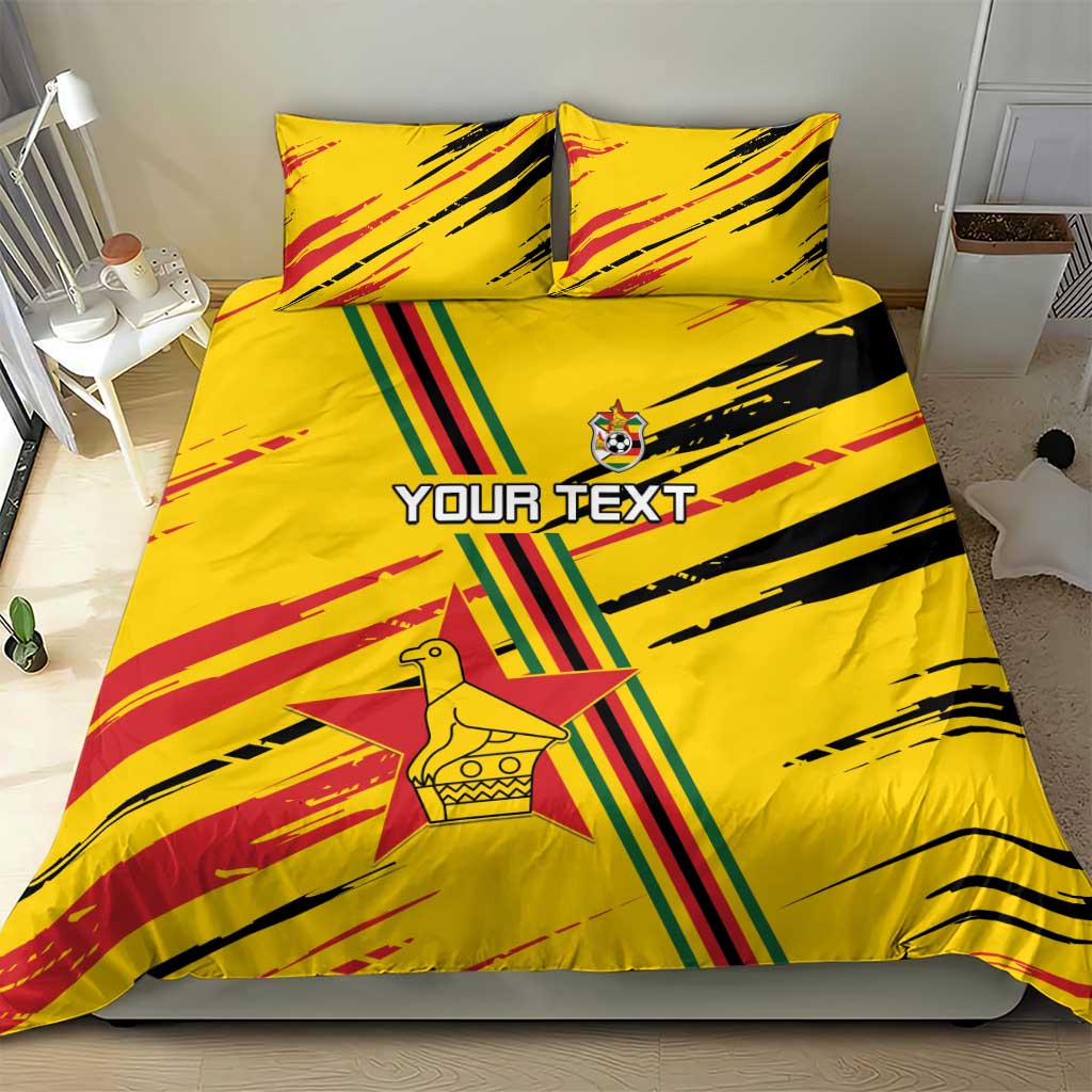 Custom Zimbabwe Football Bedding Set Grunge Style LT15