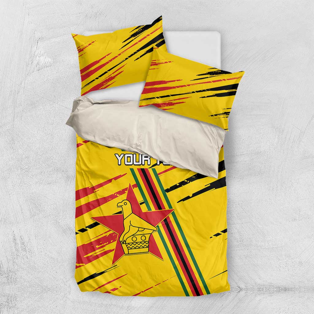 Custom Zimbabwe Football Bedding Set Grunge Style LT15