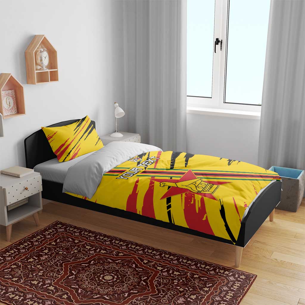 Custom Zimbabwe Football Bedding Set Grunge Style LT15