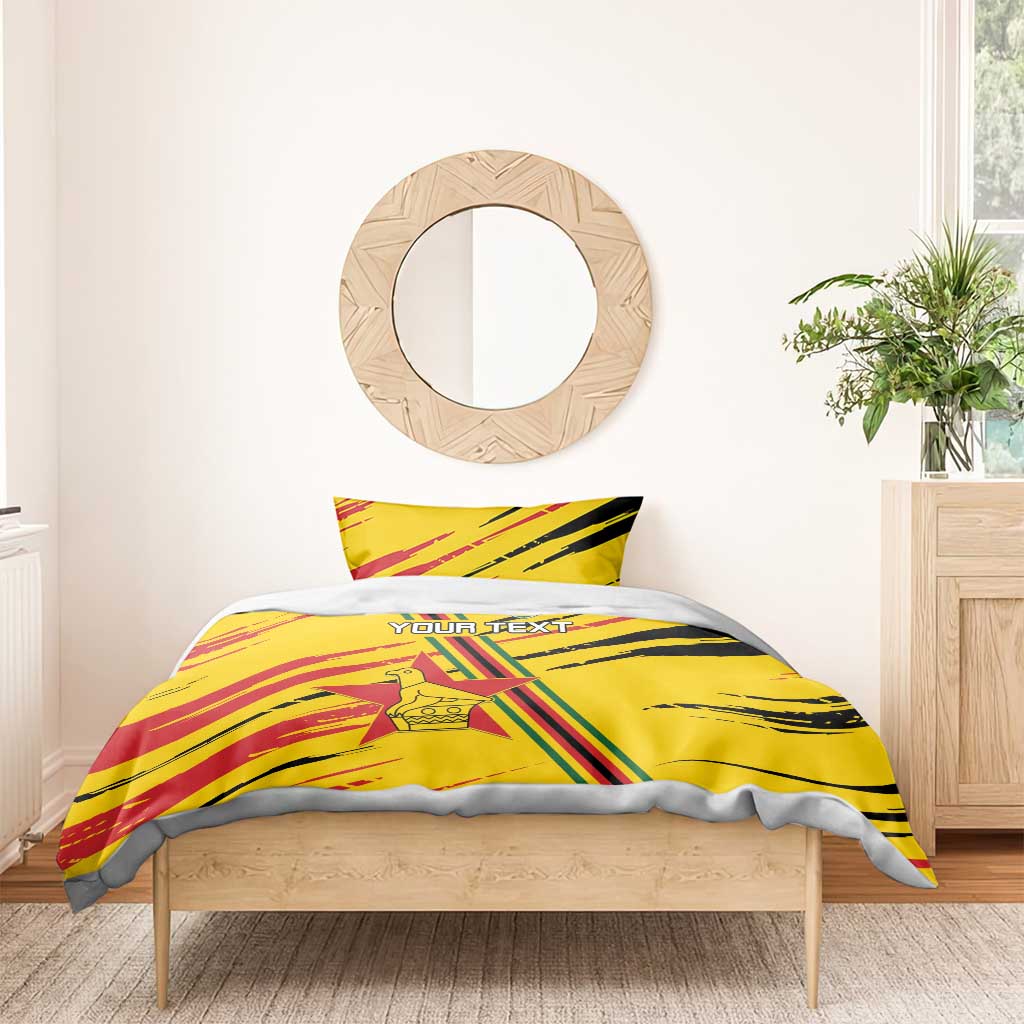 Custom Zimbabwe Football Bedding Set Grunge Style LT15