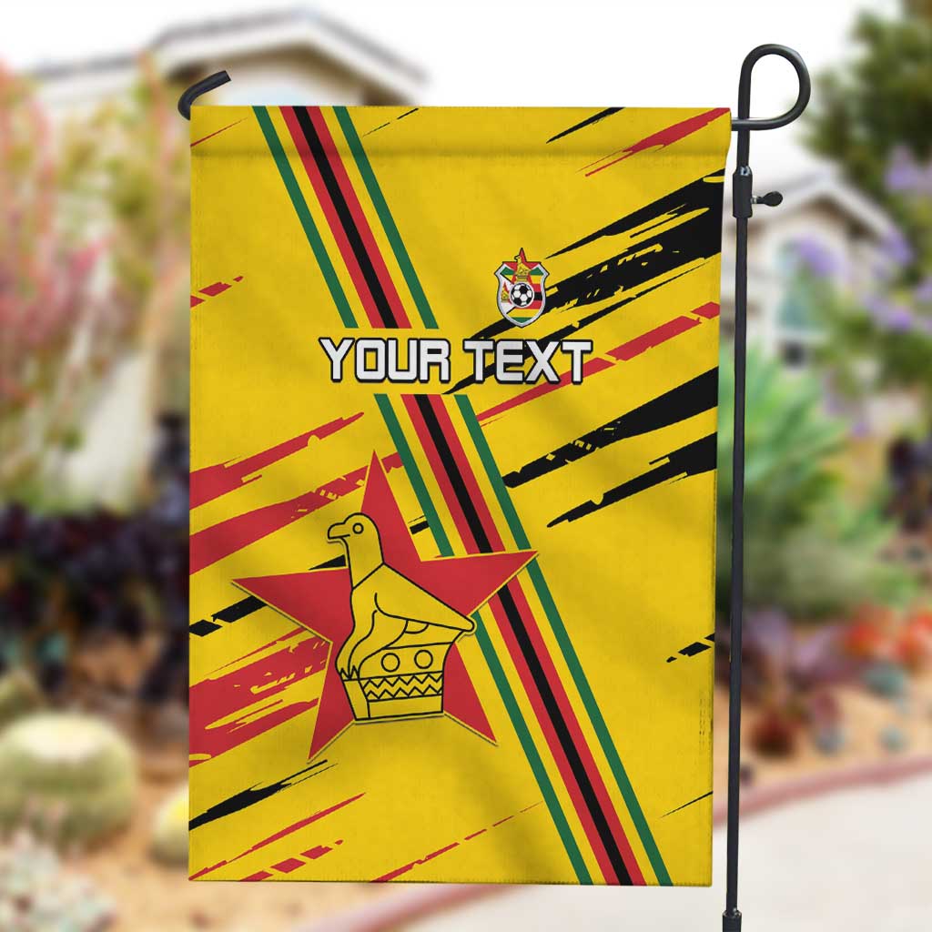 Custom Zimbabwe Football Garden Flag Grunge Style LT15