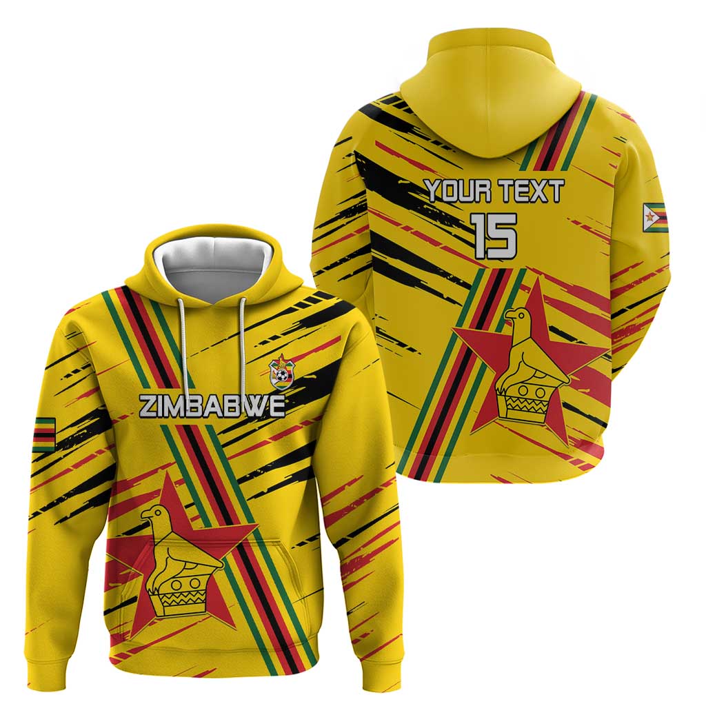 Custom Zimbabwe Football Hoodie Go Warriors LT15