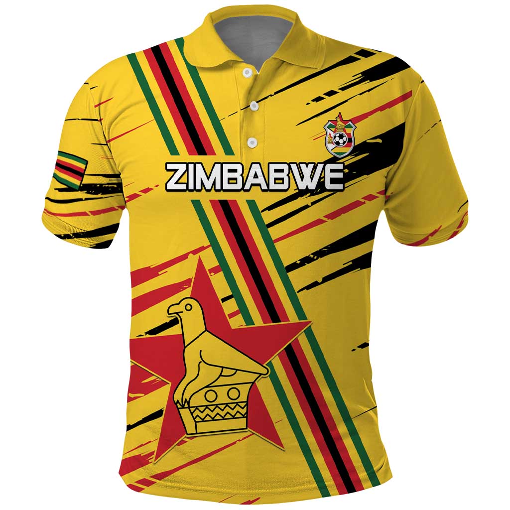Custom Zimbabwe Football Polo Shirt Go Warriors LT15