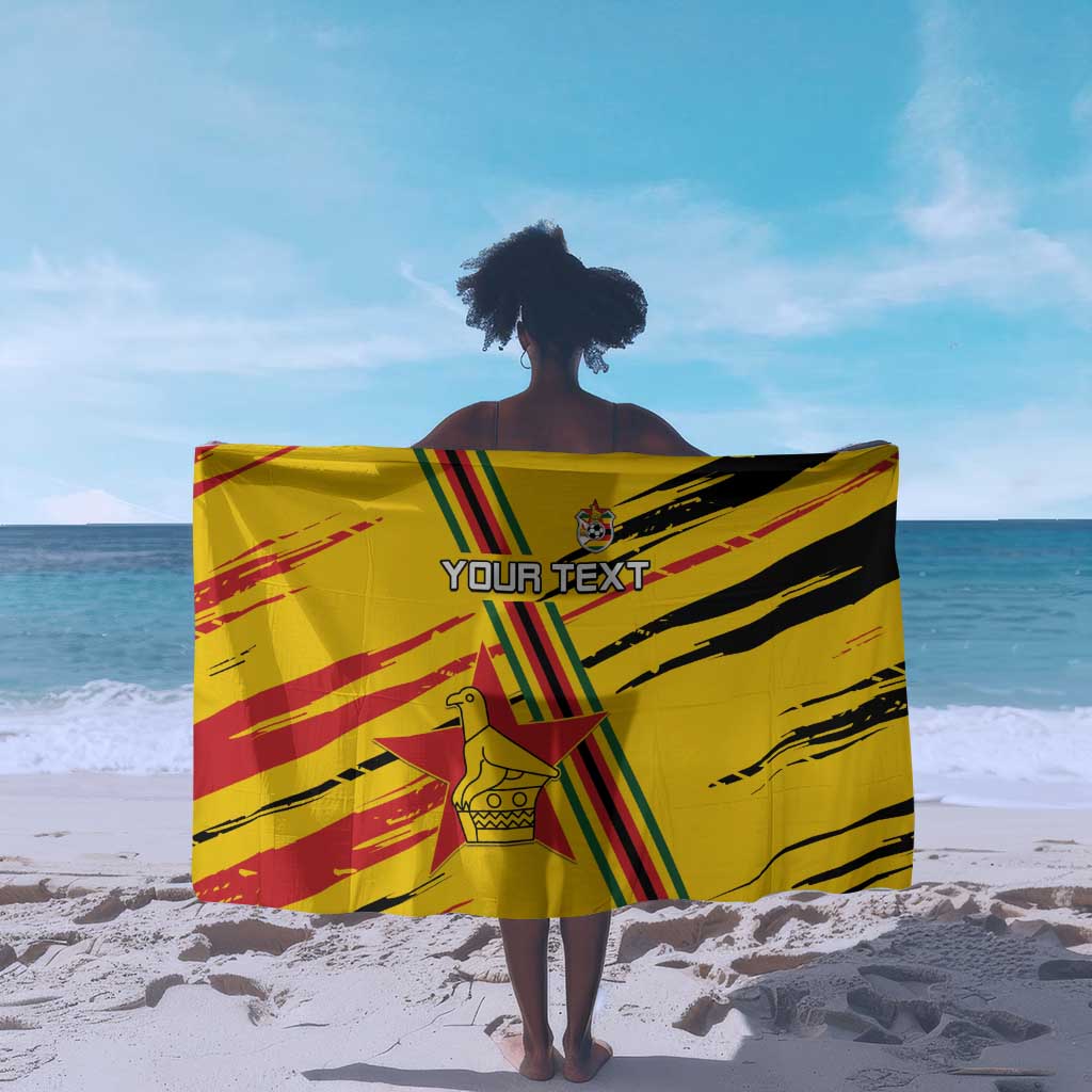 Custom Zimbabwe Football Sarong Grunge Style LT15