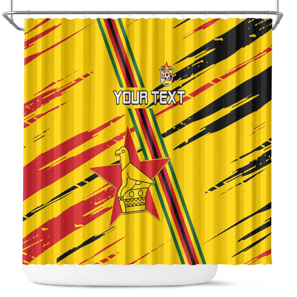 Custom Zimbabwe Football Shower Curtain Go Warriors LT15