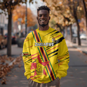 Custom Zimbabwe Football Sweatshirt Grunge Style LT15