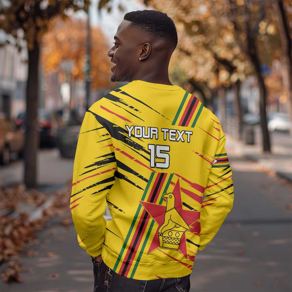 Custom Zimbabwe Football Sweatshirt Grunge Style LT15