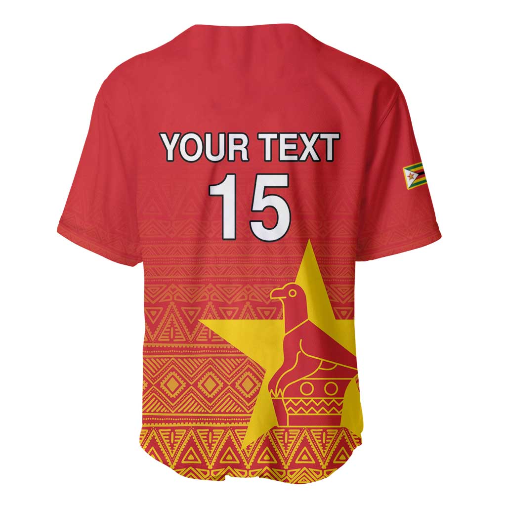 Custom Zimbabwe Cricket Baseball Jersey Go Champions LT15