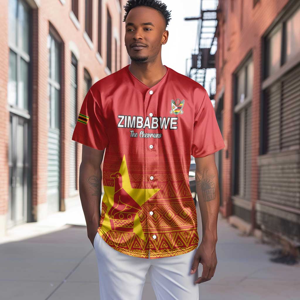 Custom Zimbabwe Cricket Baseball Jersey Go Champions LT15