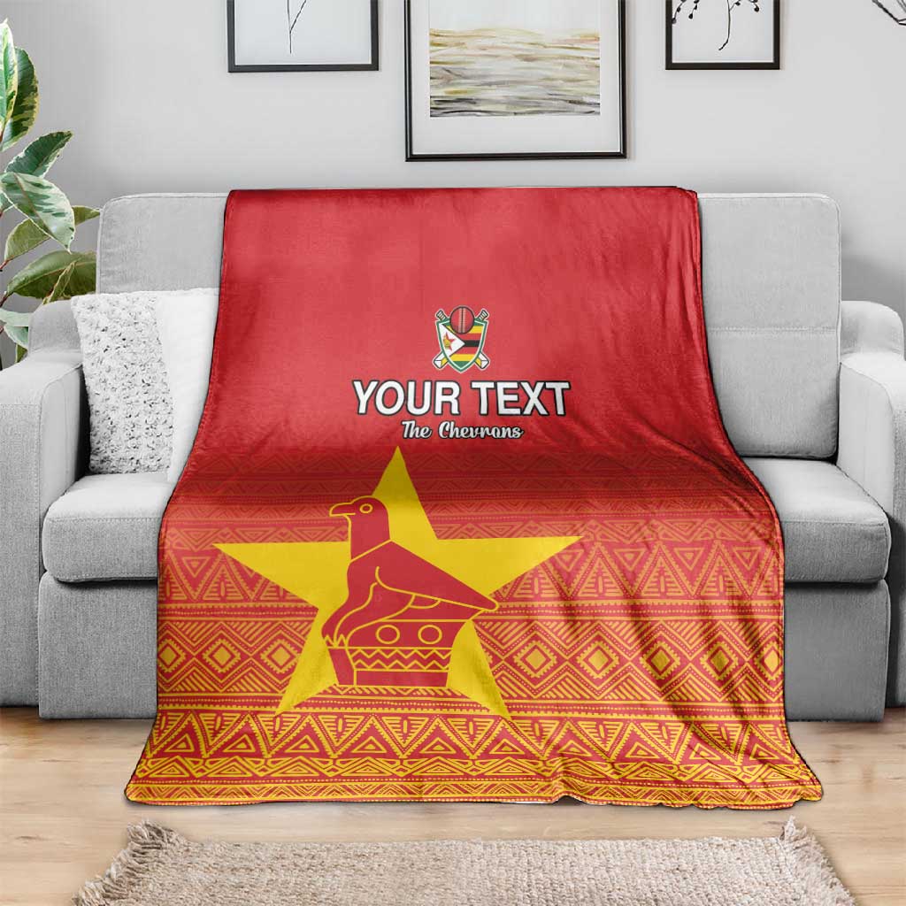Custom Zimbabwe Cricket Blanket Go Champions LT15