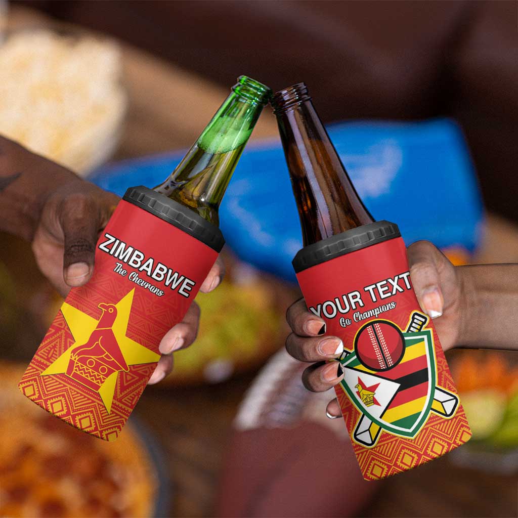 Custom Zimbabwe Cricket 4 in 1 Can Cooler Tumbler Go Champions LT15