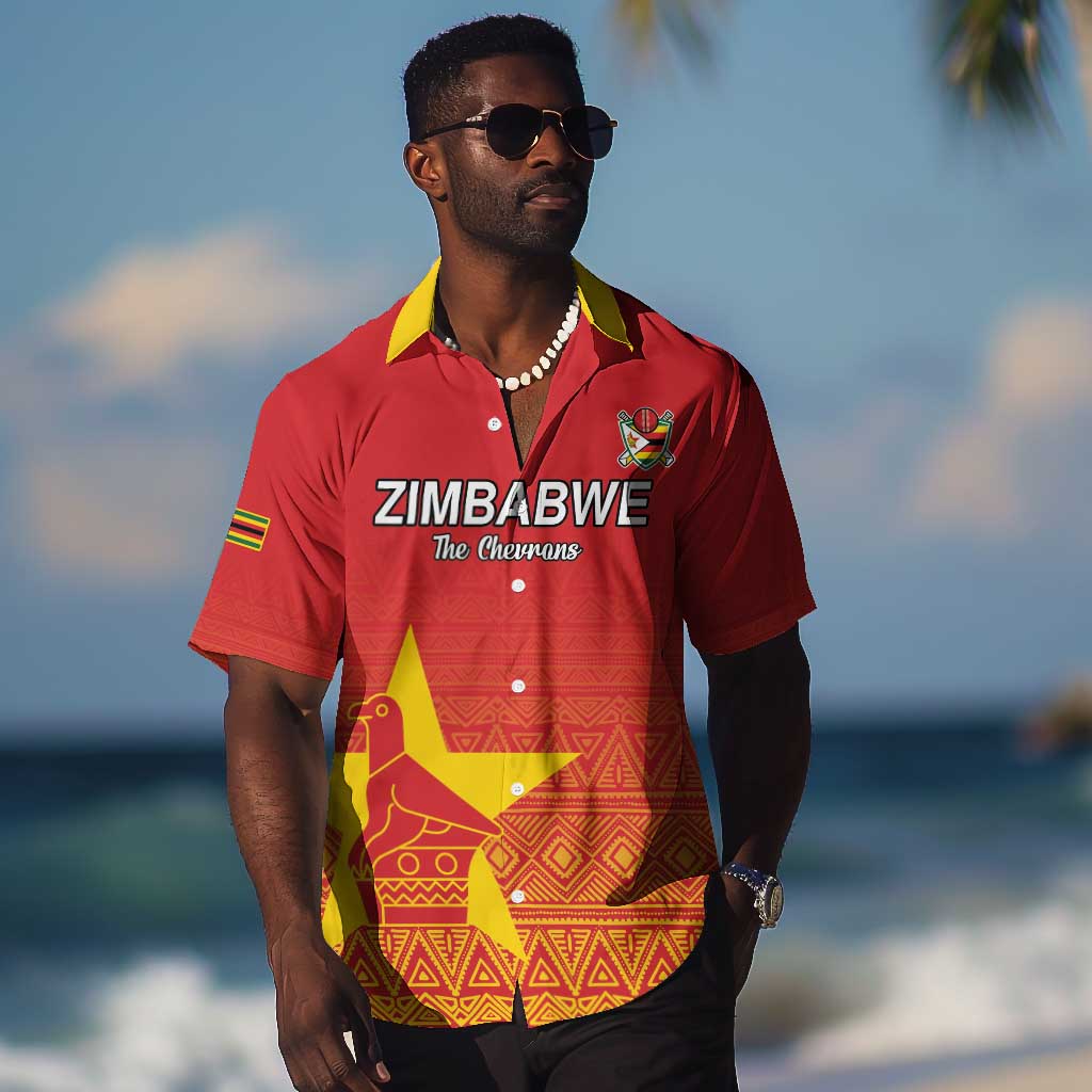 Custom Zimbabwe Cricket Hawaiian Shirt Go Champions LT15