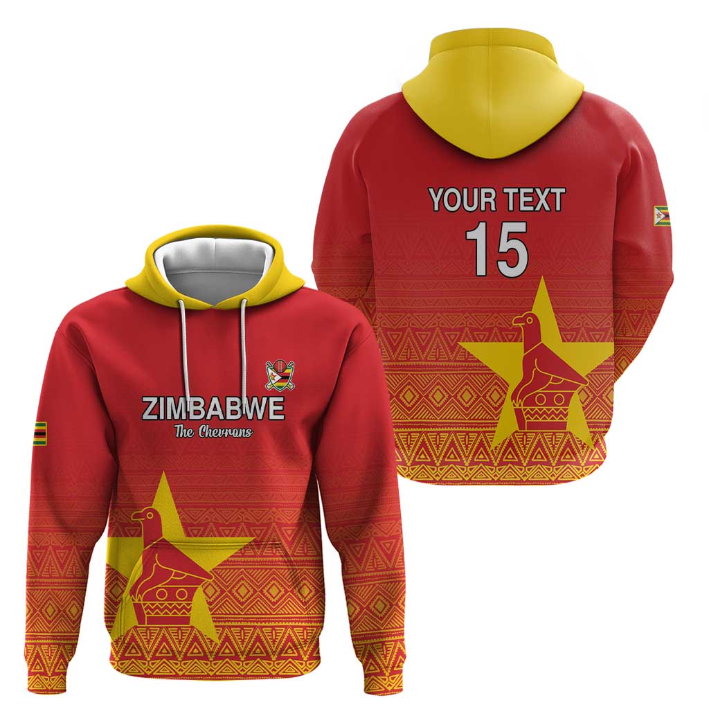 Custom Zimbabwe Cricket Hoodie Go Chevrons LT15