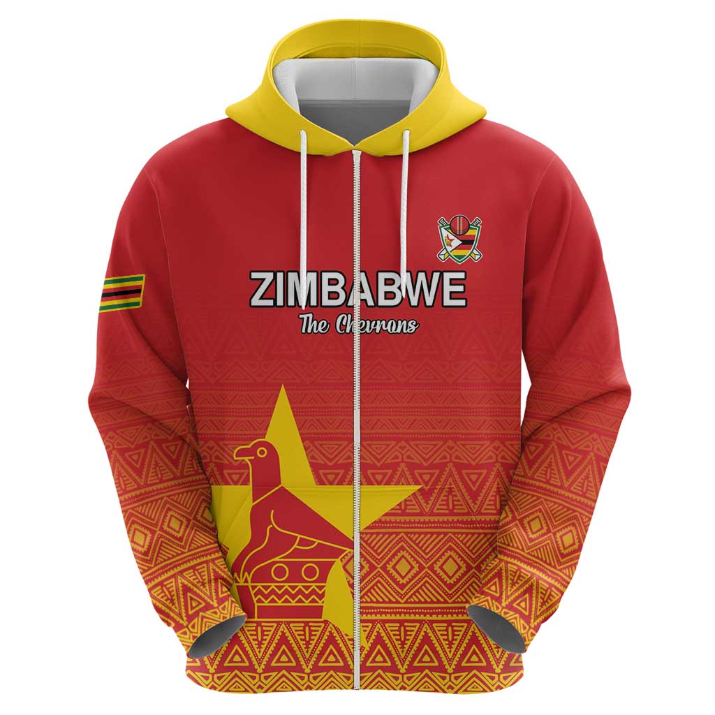 Custom Zimbabwe Cricket Hoodie Go Chevrons LT15