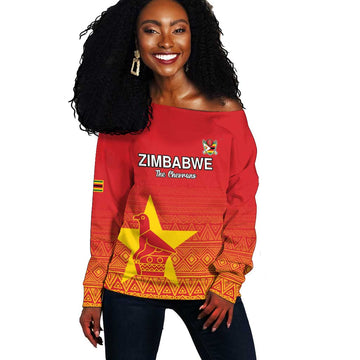 Custom Zimbabwe Cricket Off Shoulder Sweater Go Champions LT15