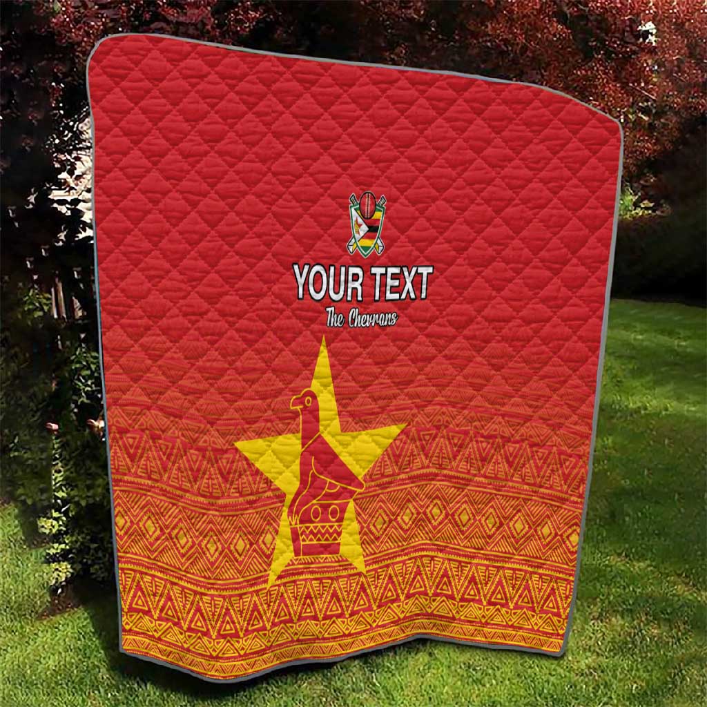Custom Zimbabwe Cricket Quilt Go Champions LT15