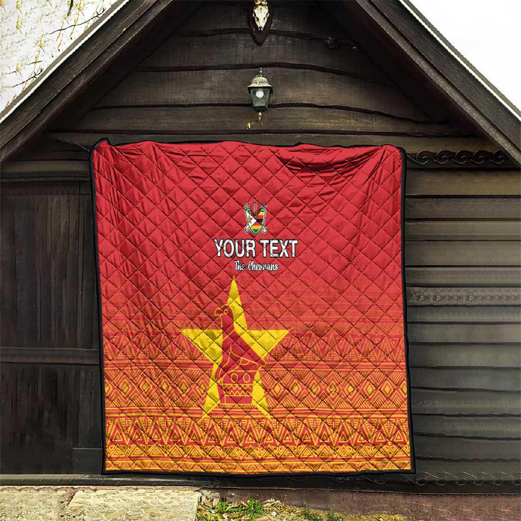 Custom Zimbabwe Cricket Quilt Go Champions LT15