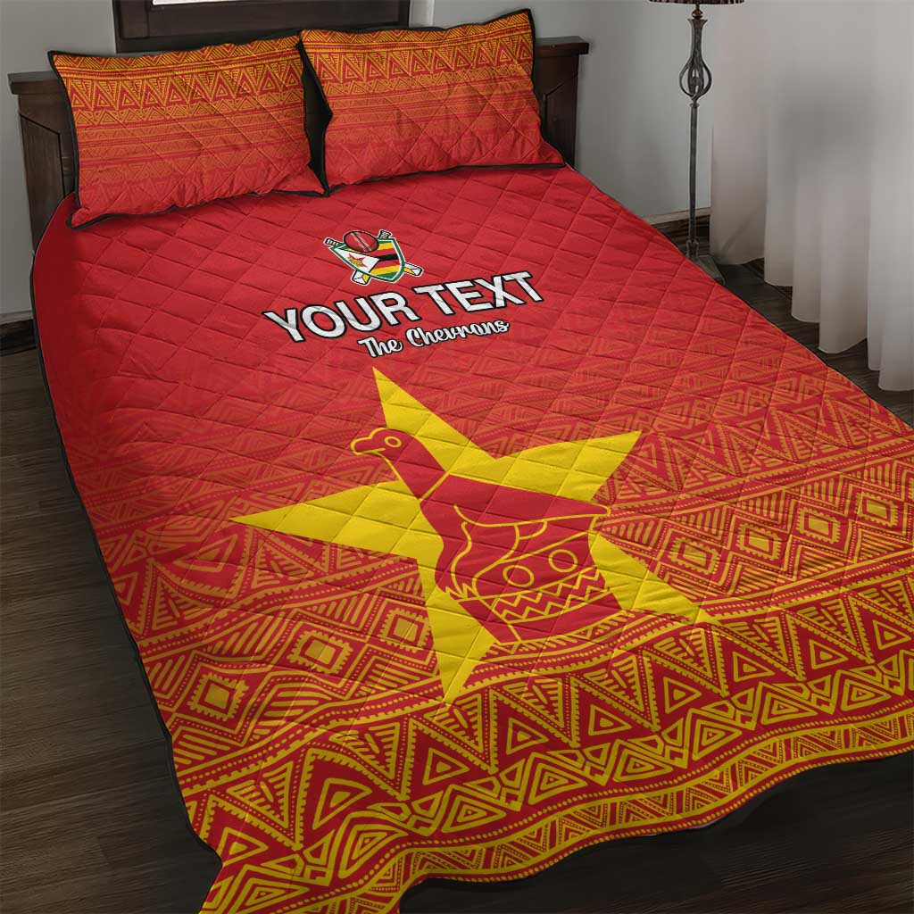 Custom Zimbabwe Cricket Quilt Bed Set Go Champions LT15