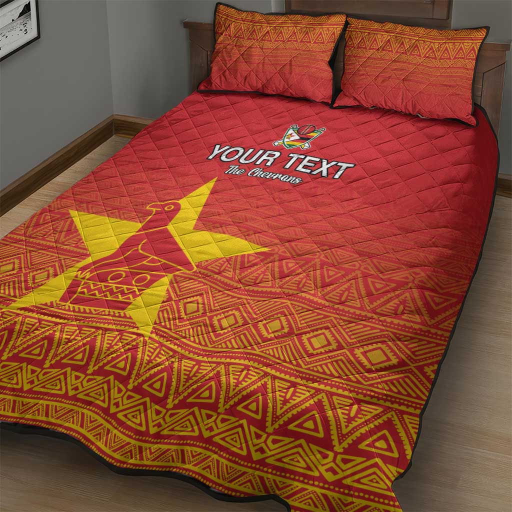 Custom Zimbabwe Cricket Quilt Bed Set Go Champions LT15