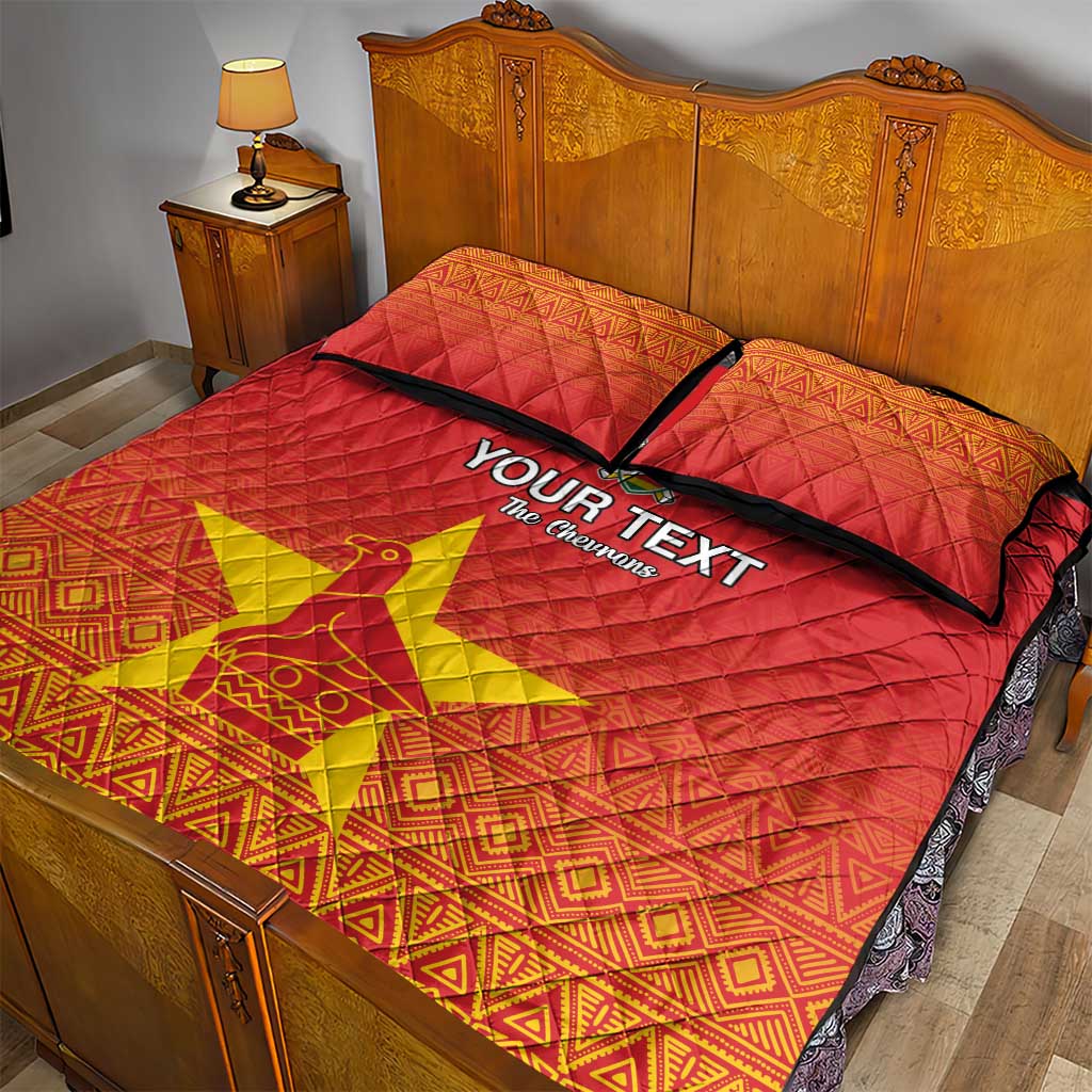 Custom Zimbabwe Cricket Quilt Bed Set Go Champions LT15