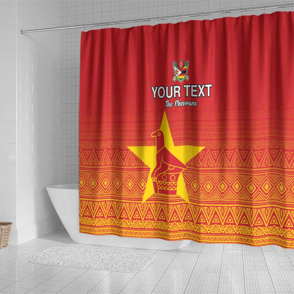 Custom Zimbabwe Cricket Shower Curtain Go Chevrons LT15