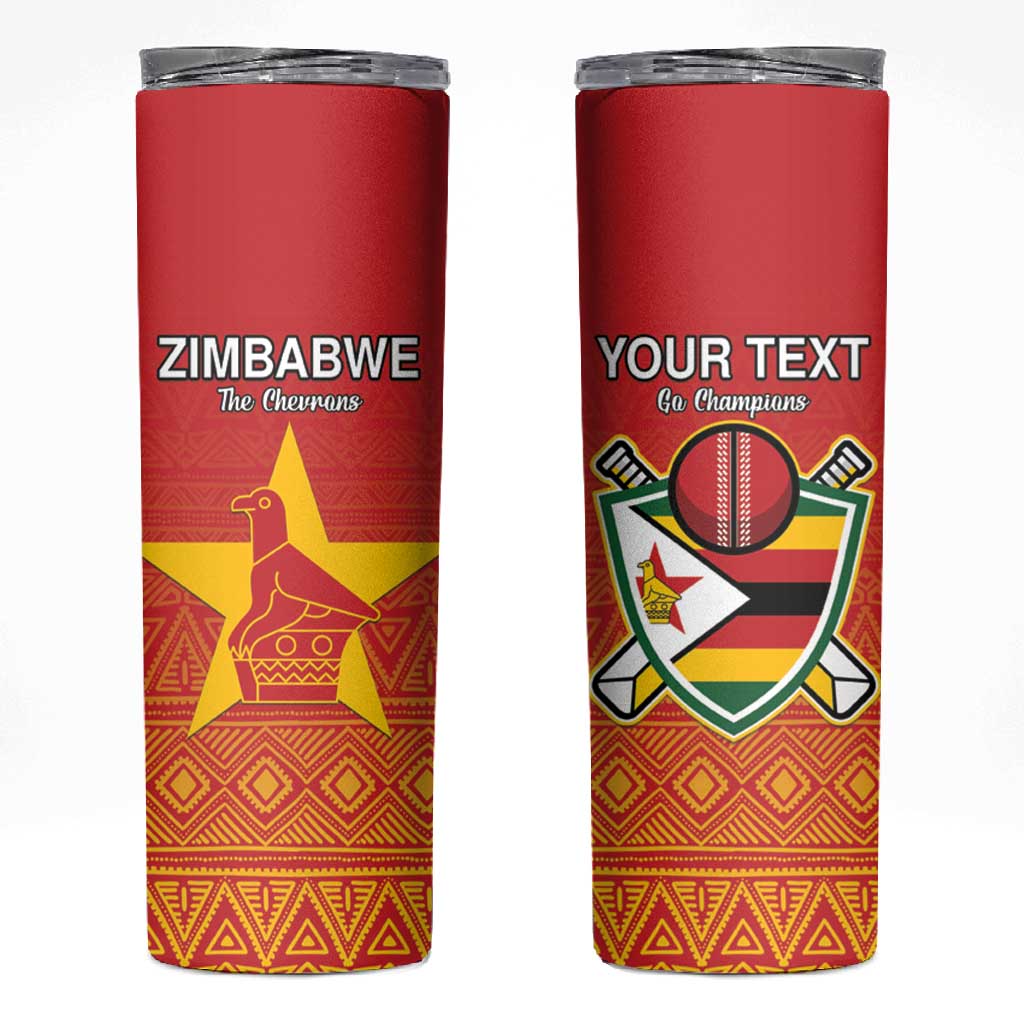 Custom Zimbabwe Cricket Skinny Tumbler Go Champions LT15