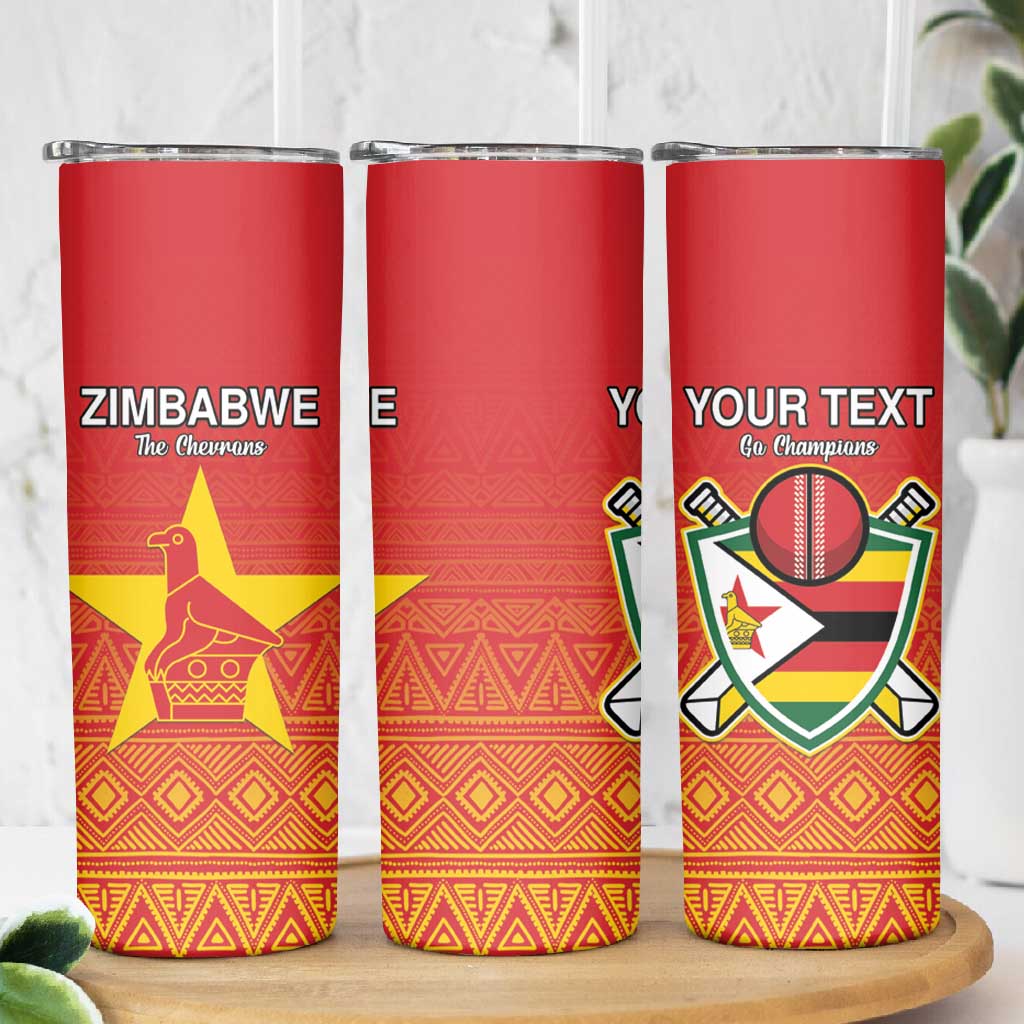 Custom Zimbabwe Cricket Skinny Tumbler Go Champions LT15
