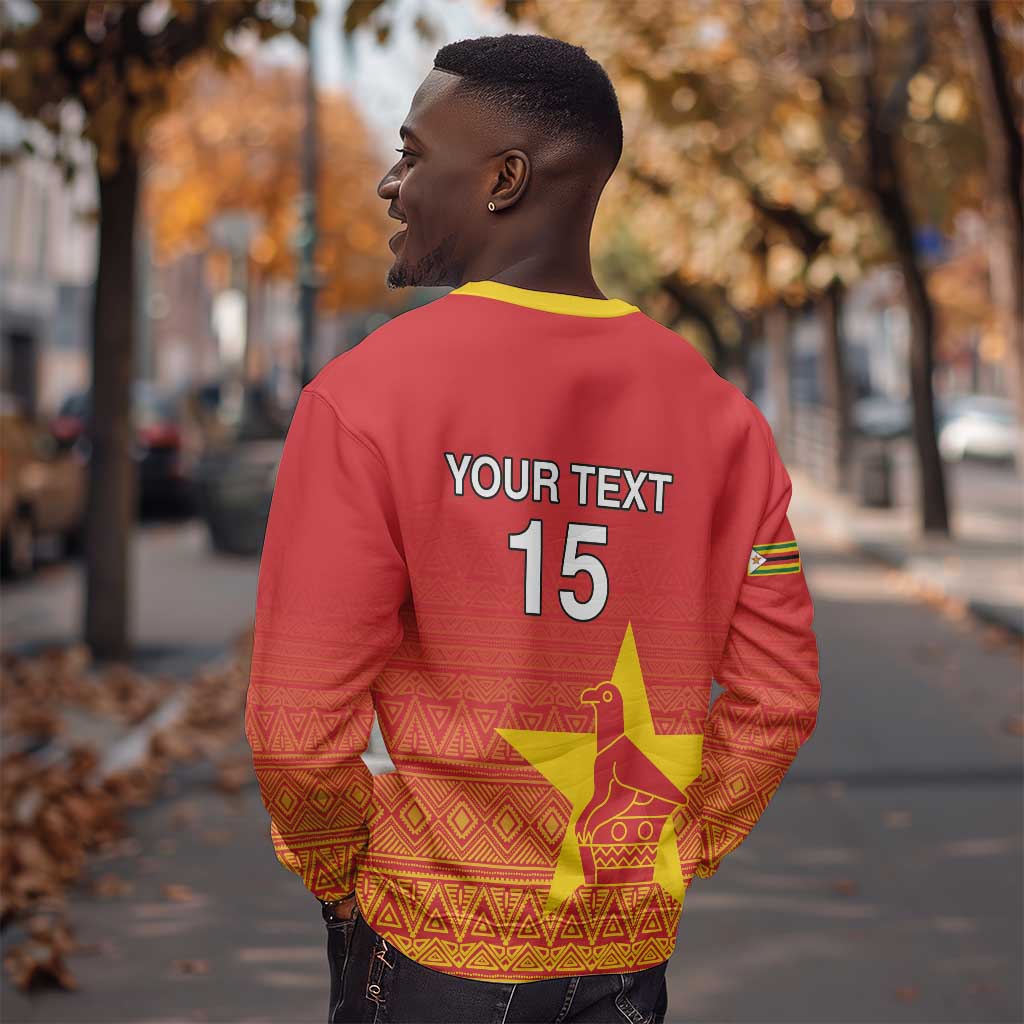 Custom Zimbabwe Cricket Sweatshirt Go Champions LT15