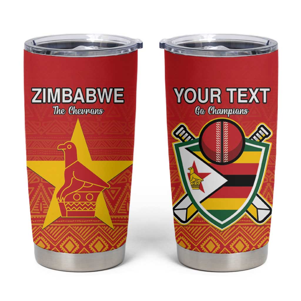 Custom Zimbabwe Cricket Tumbler Cup Go Champions LT15
