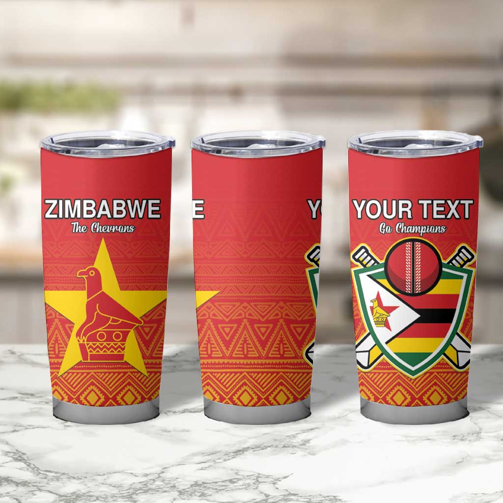 Custom Zimbabwe Cricket Tumbler Cup Go Champions LT15
