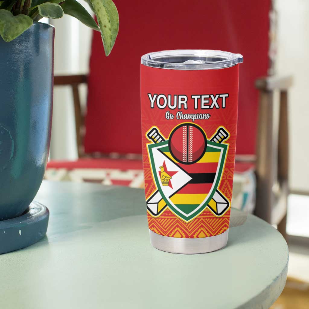 Custom Zimbabwe Cricket Tumbler Cup Go Champions LT15