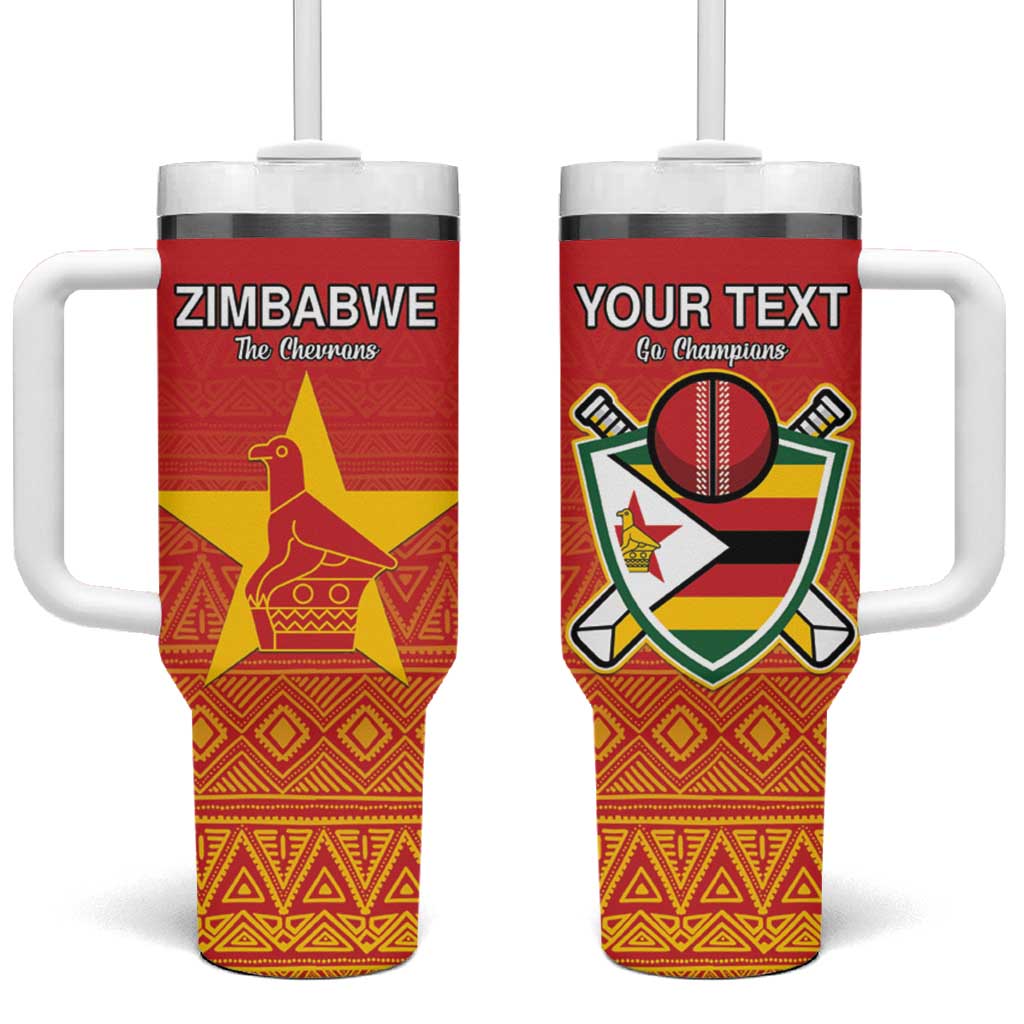 Custom Zimbabwe Cricket Tumbler With Handle Go Champions LT15