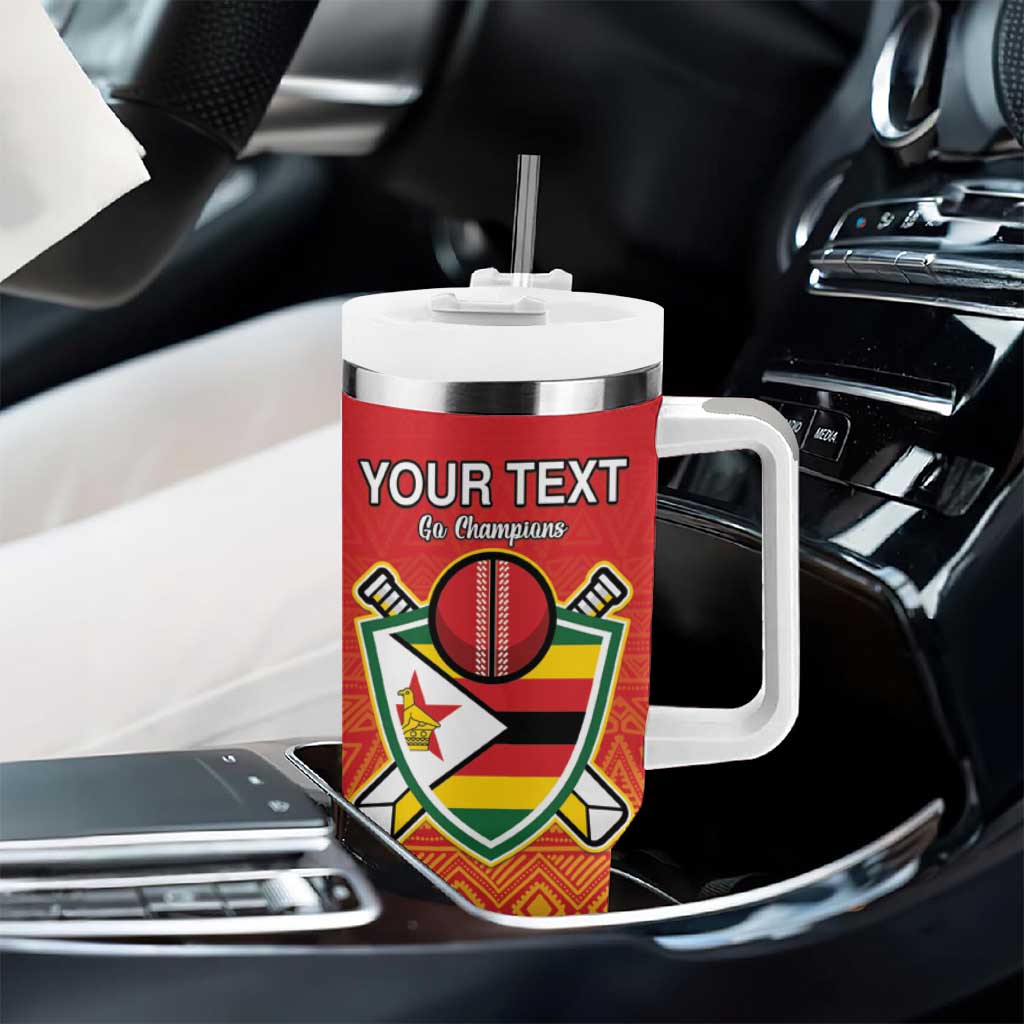 Custom Zimbabwe Cricket Tumbler With Handle Go Champions LT15