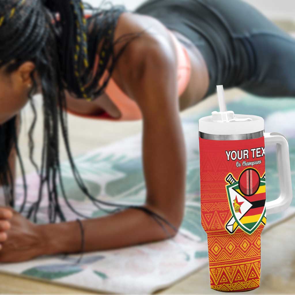 Custom Zimbabwe Cricket Tumbler With Handle Go Champions LT15