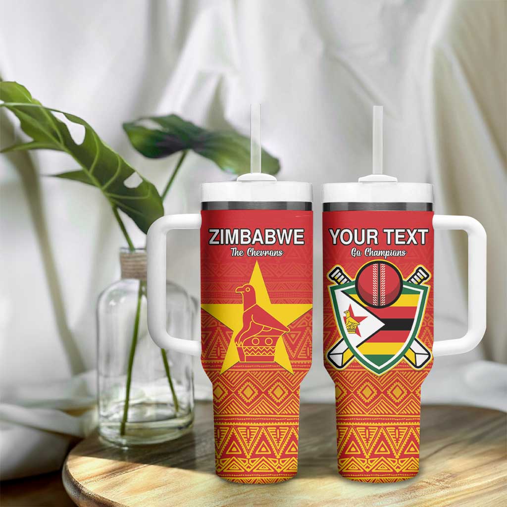 Custom Zimbabwe Cricket Tumbler With Handle Go Champions LT15