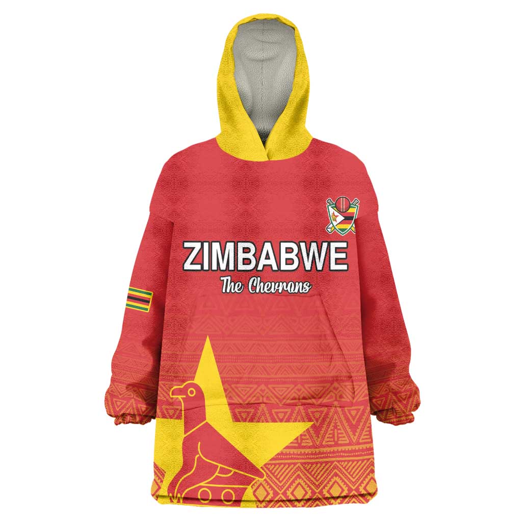 Custom Zimbabwe Cricket Wearable Blanket Hoodie Go Champions LT15