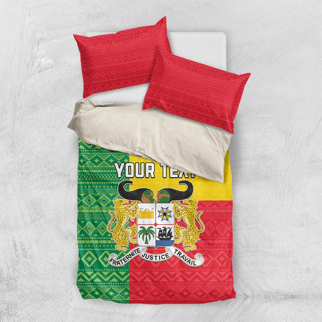 Personalised Afro Benin Bedding Set Flag Style - African Pattern LT15