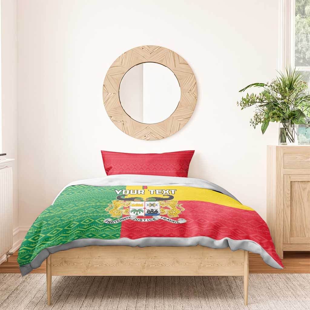 Personalised Afro Benin Bedding Set Flag Style - African Pattern LT15