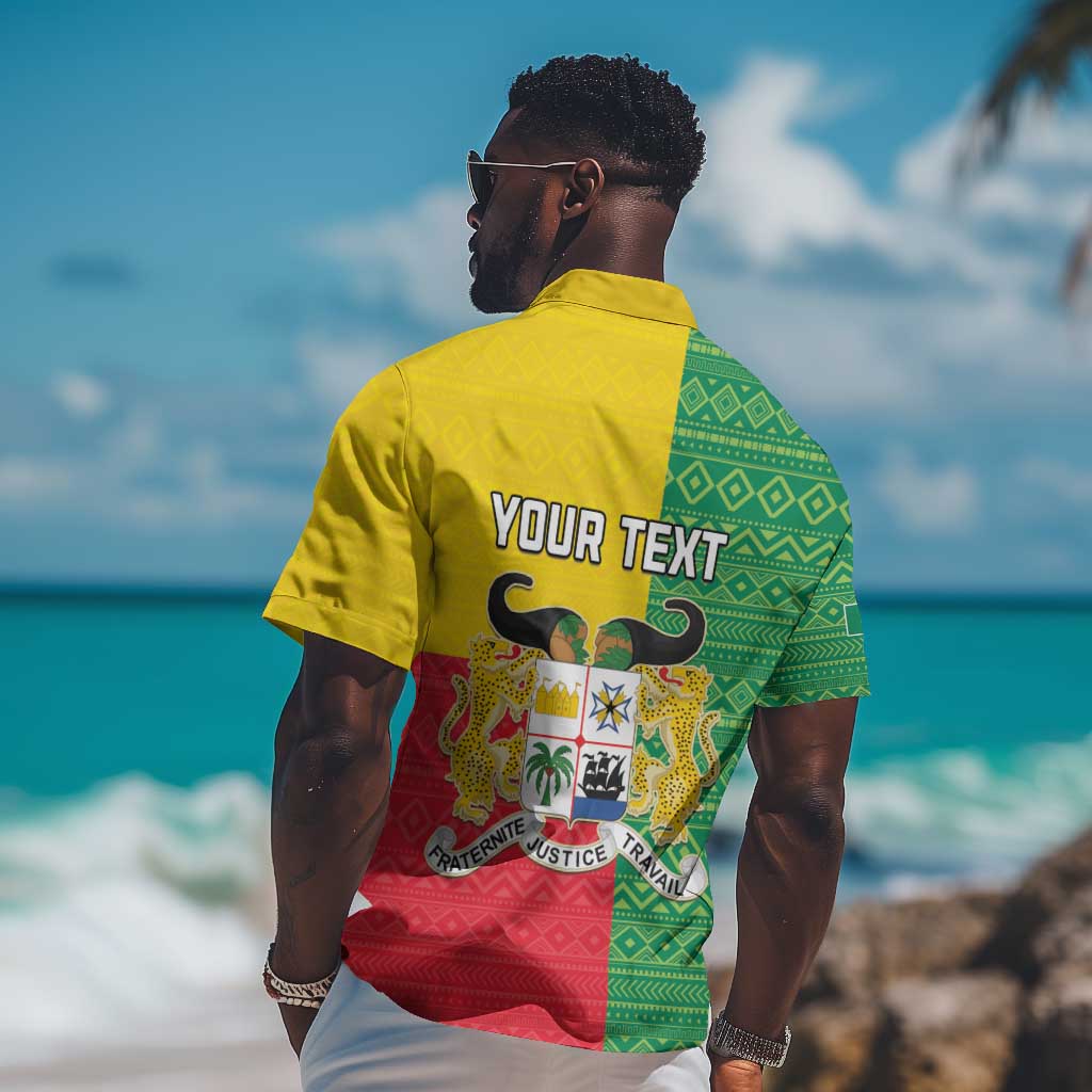 Personalised Afro Benin Hawaiian Shirt Flag Style - African Pattern LT15