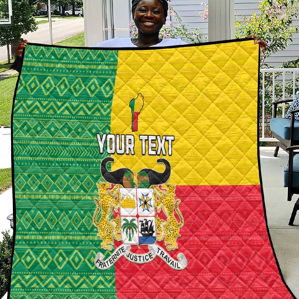 Personalised Afro Benin Quilt Flag Style - African Pattern LT15