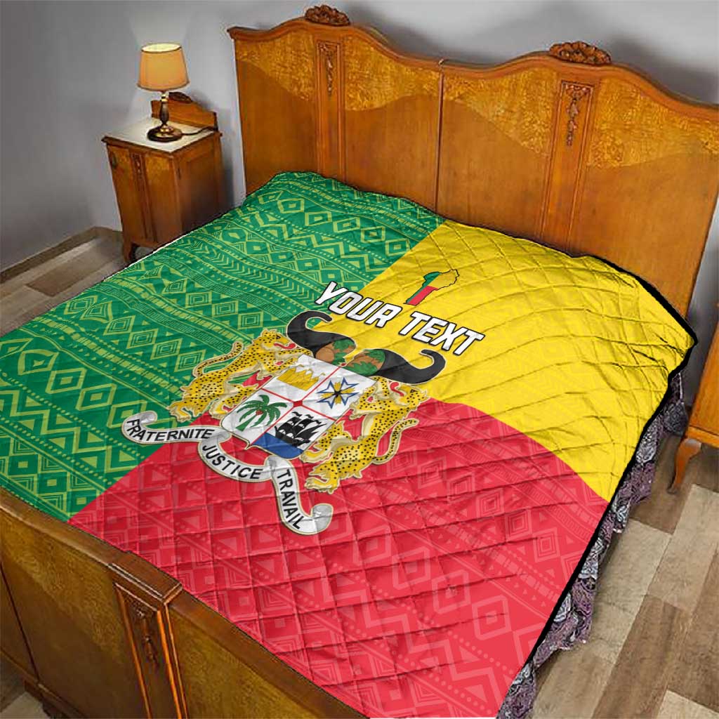 Personalised Afro Benin Quilt Flag Style - African Pattern LT15