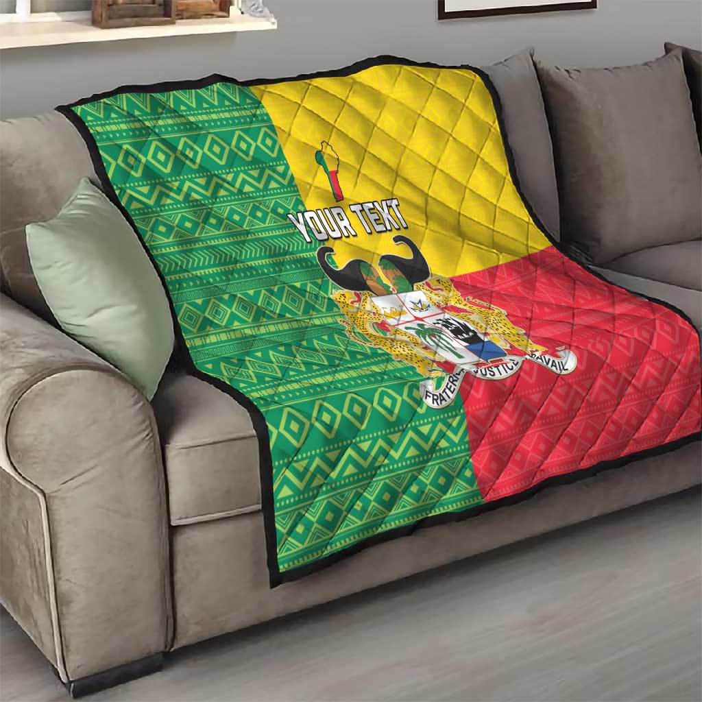 Personalised Afro Benin Quilt Flag Style - African Pattern LT15