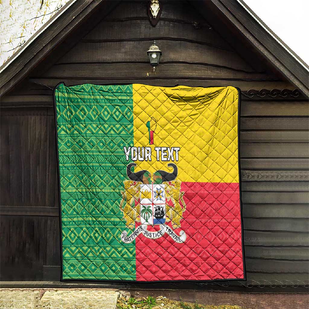Personalised Afro Benin Quilt Flag Style - African Pattern LT15