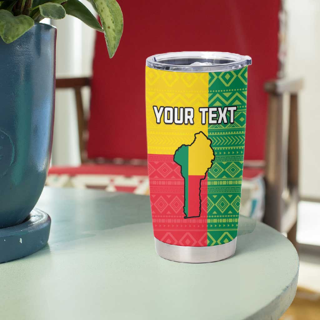 Personalised Afro Benin Tumbler Cup Flag Style - African Pattern LT15