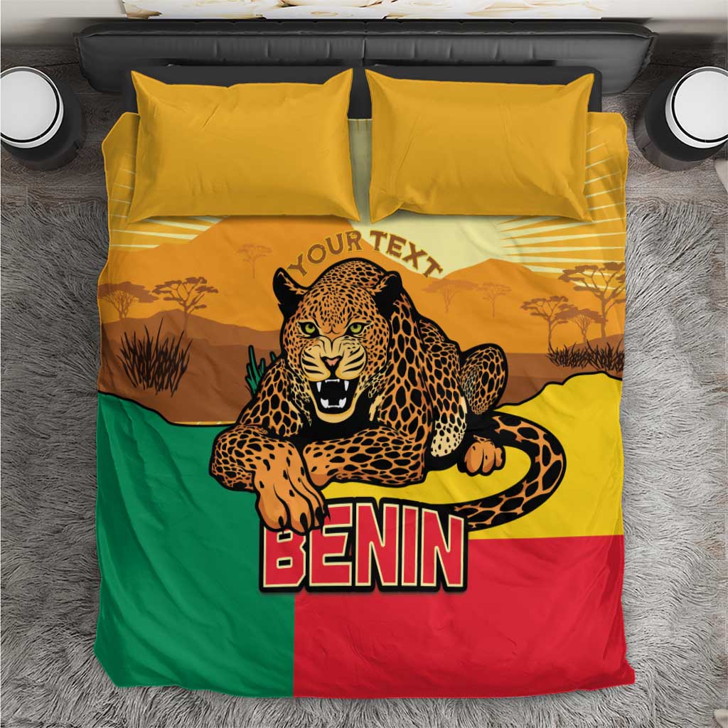 Personalised Afro Benin Leopard Bedding Set Stay True - Stay Wild LT15