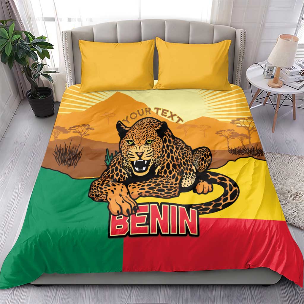 Personalised Afro Benin Leopard Bedding Set Stay True - Stay Wild LT15