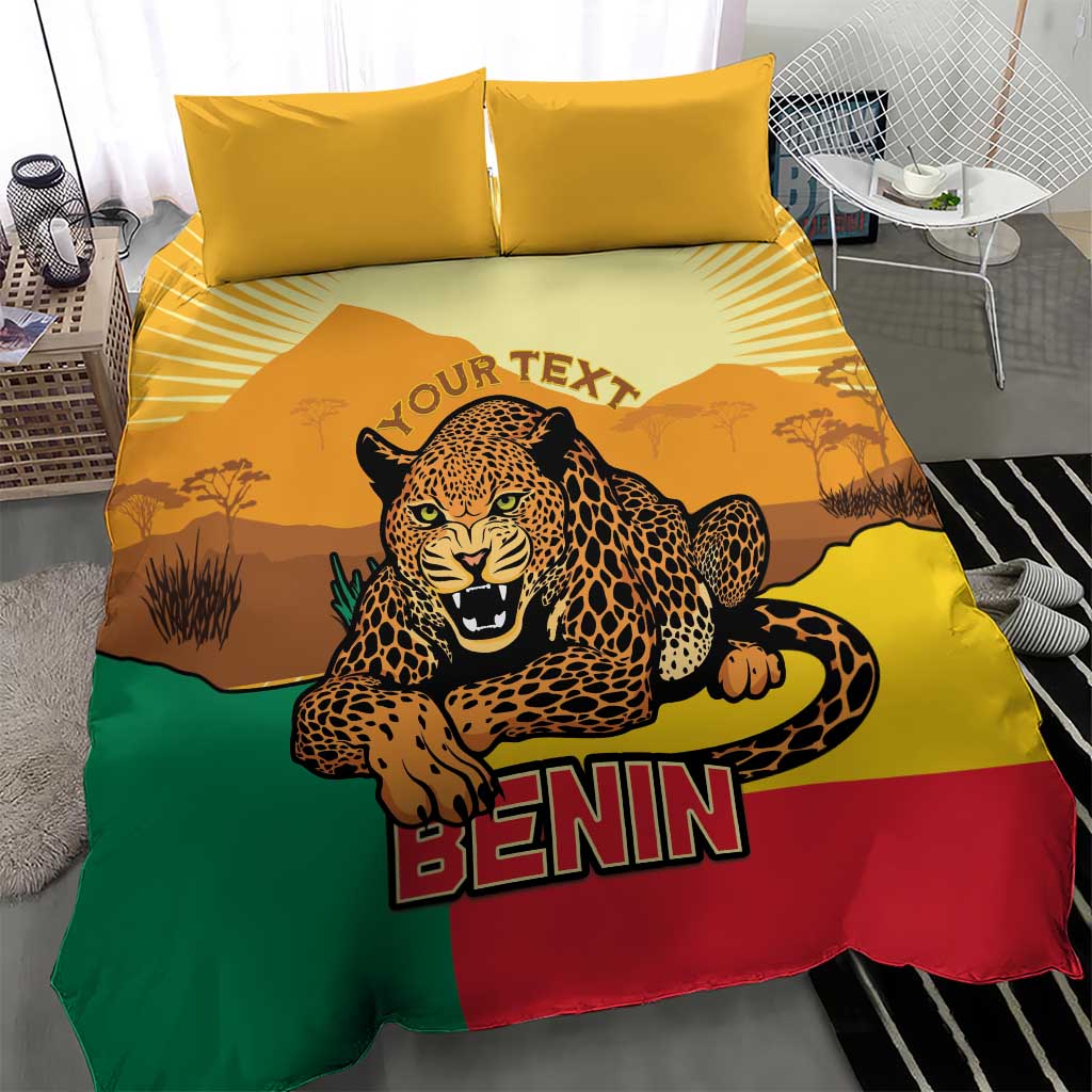 Personalised Afro Benin Leopard Bedding Set Stay True - Stay Wild LT15
